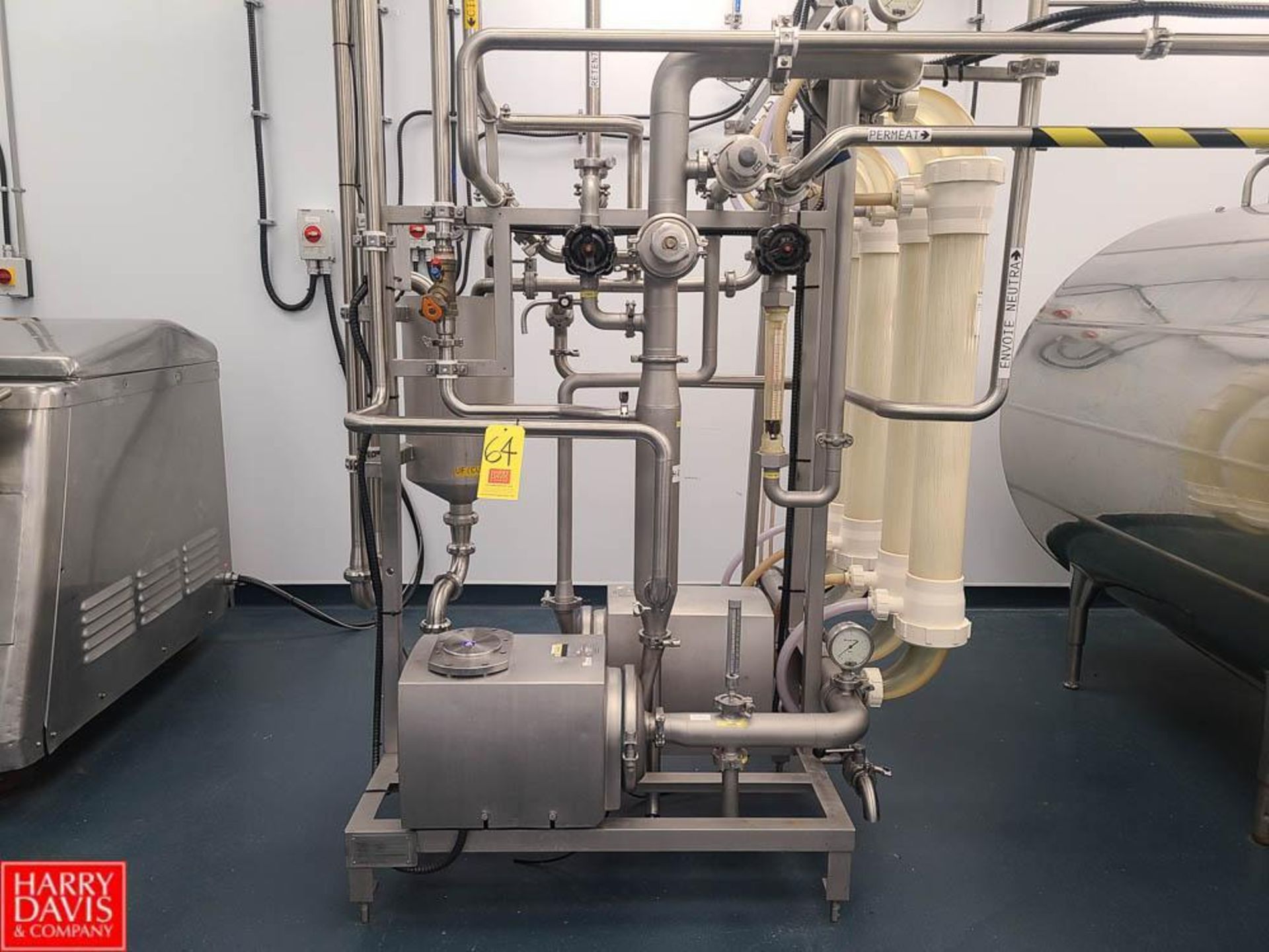 2021 S/S Ultra Filtration System, Including: (2) Alfa Laval Centrifugal Pumps, Model: ALC-1F/162 and