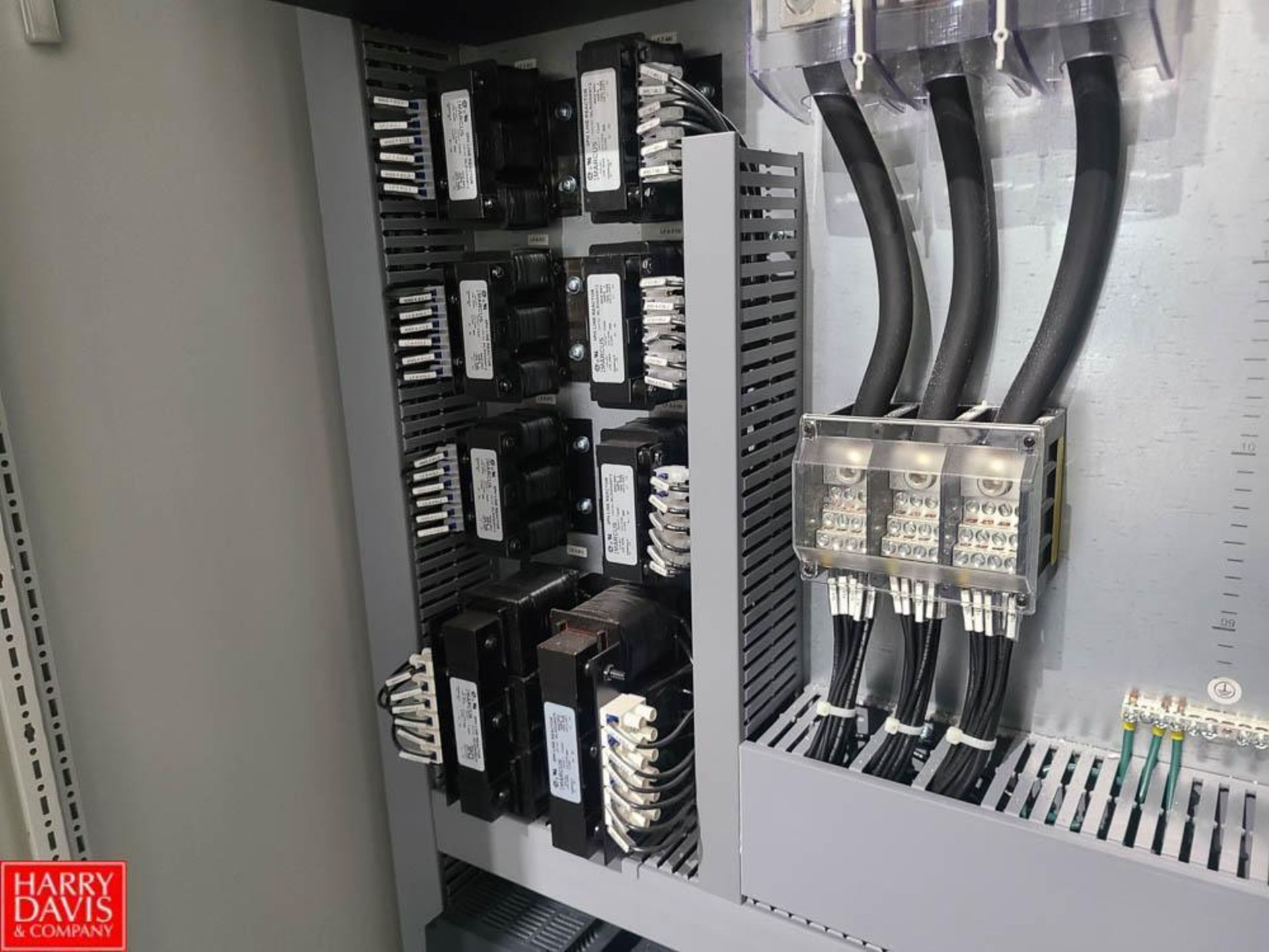 2021 Allen-Bradley PLC Main Control Panel with (11) Variable-Frequency Drives, Brakers, Transformers - Image 9 of 11