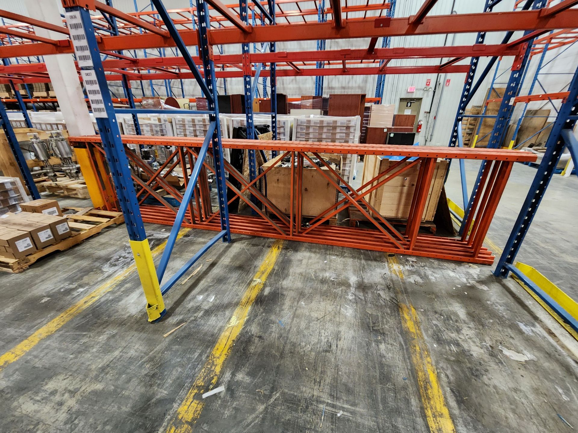 (33) Pallet Racking Uprights - Rigging Fee: $TBD - Image 3 of 16