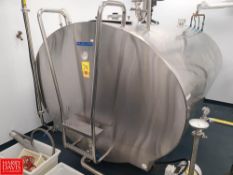 Mueller 1,500 Gallon (5,179 Liter) Jacketed S/S Milk Cooler Tank with Mix Agitator