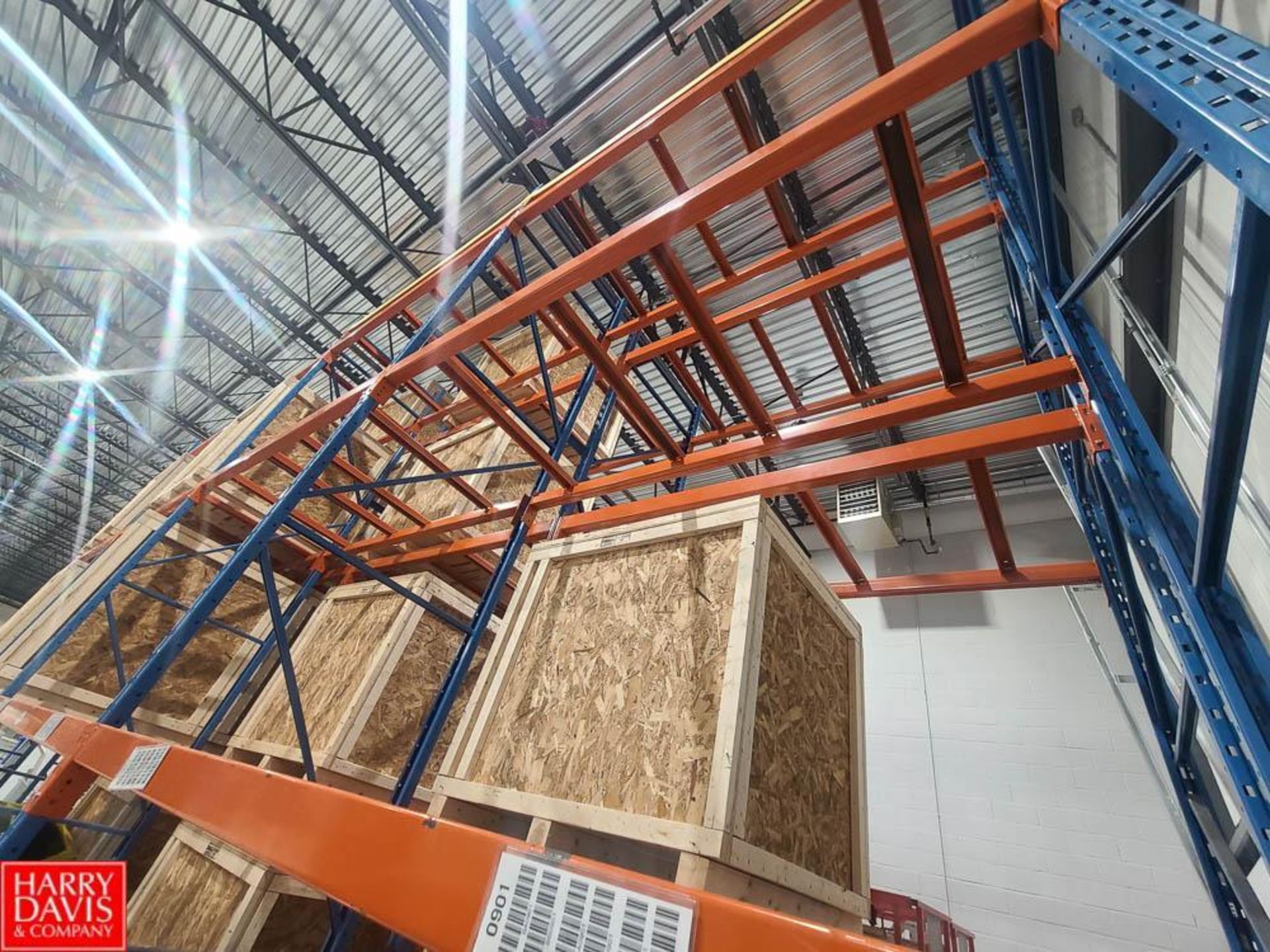 Section Pallet Racking: 42" x 8' x 18', Including: (10) Uprights, (64) Cross Beams and (128) Inserts - Image 3 of 3