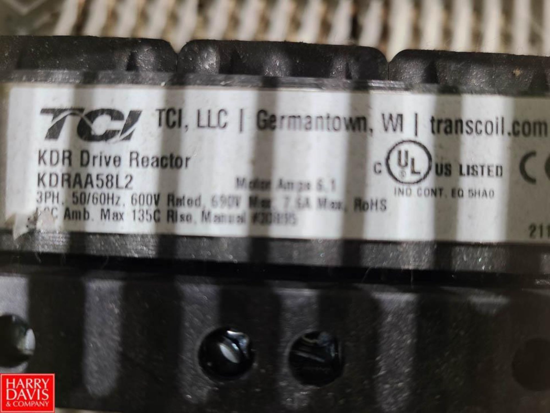 (7) TCI Drive Reactors, Model: KDRAA5Bl2 - Rigging Fee: $50 - Image 2 of 2