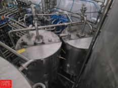 2-Tank S/S CIP System with (2) 300 Gallon (1,000 Liter) Tanks - Rigging Fee: $2,500