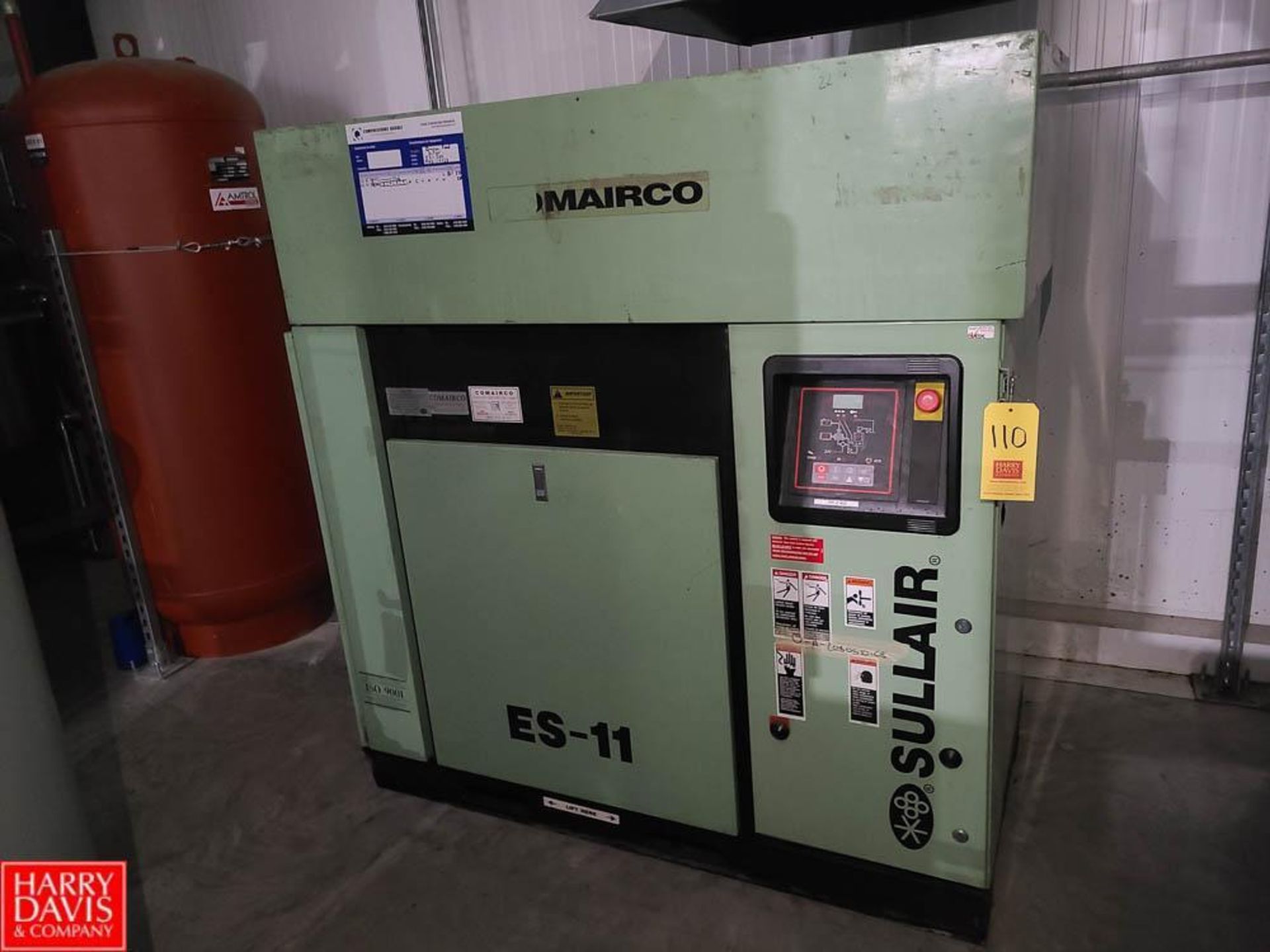 Sullair Air Compressor, Model: ES-11-50H ACAC, S/N: 003-119928 - Rigging Fee: $500