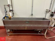 2018 S/S COP Trough, 8’ x 2’ with Jet Spray and Centrifugal Pump - Rigging Fee: $300
