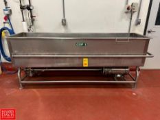 2018 S/S COP Trough, 8’ x 2’ with Jet Spray and Centrifugal Pump - Rigging Fee: $300