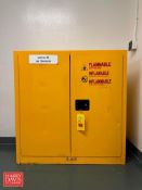 Flammable Liquid Storage Cabinet, 43” Width x 44” Height x 18” Depth - Rigging Fee: $150