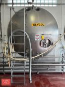 Cherry-Burrell Jacketed S/S Horizontal Tank, Model: GHW with Level Sensor and Gauge