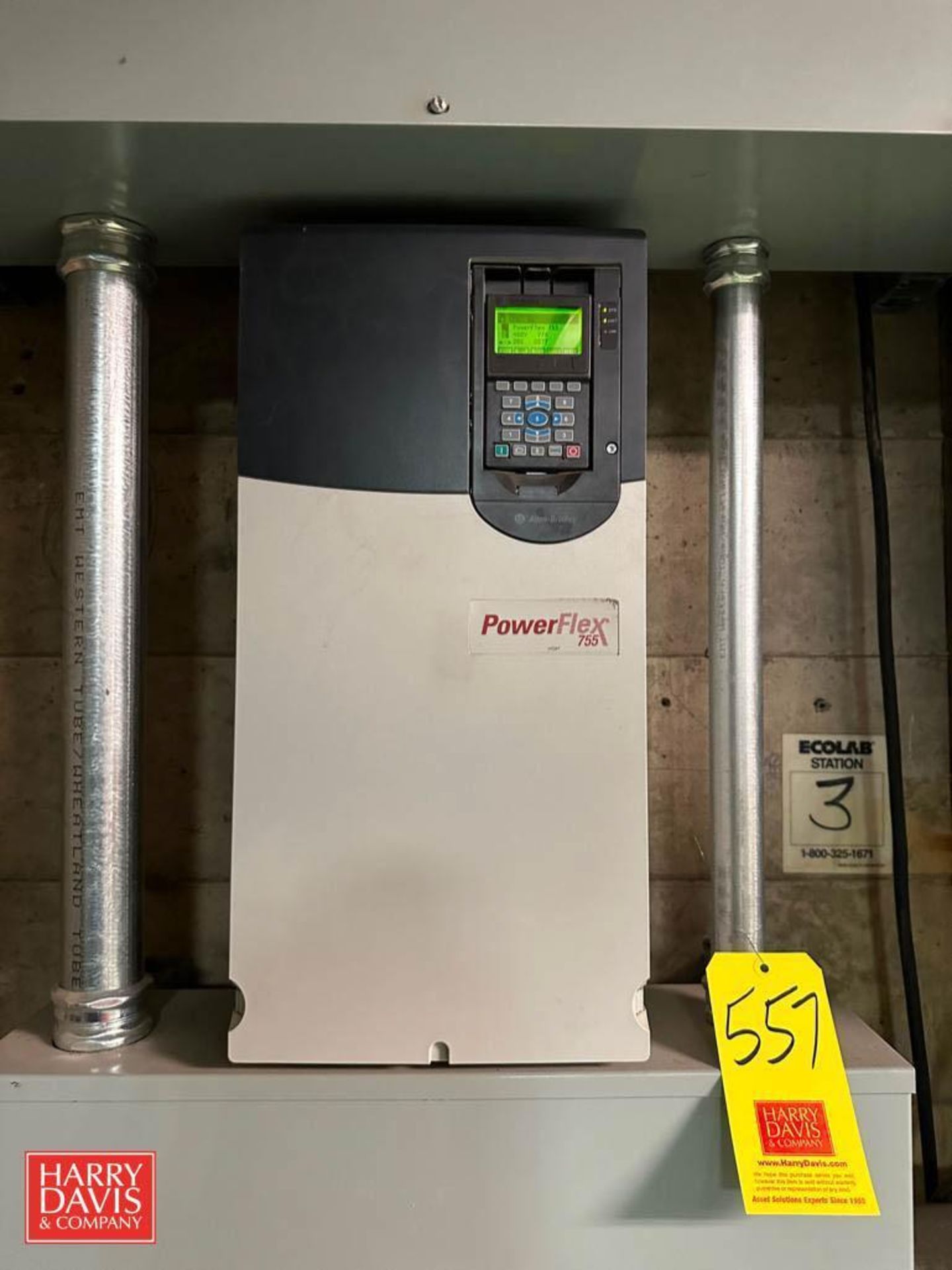 Allen-Bradley PowerFlex 755 60 HP Variable-Frequency Drive (for Separator Lot 100) - Rigging Fee: $1