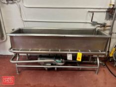 S/S COP Trough, 6’ x 2' with Jet Wash and Centrifugal Pump - Rigging Fee: $450