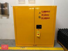 Flammable Liquid Storage Cabinet, 43" Width x 44" Height x 18" Depth - Rigging Fee: $150