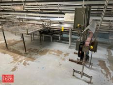 Ideas In Motion S/S Framed 90° Power Conveyor with S/S Hood, 14’ x 3.25" - Rigging Fee: $300