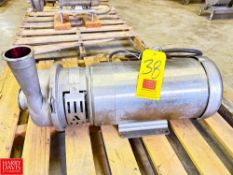 SPX/APV Centrifugal Pump, Type: W355500110 with Baldor S/S Clad 10 HP 3,500 RPM Motor