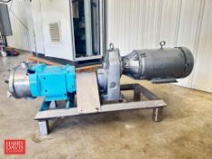 Waukesha Cherry-Burrell Positive Displacement Pump, Model: 120-U1 and Gear Reducing Drive