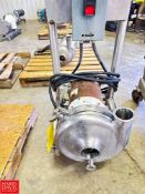 Centrifugal Pump with 5 HP 1,725 RPM Motor, Mounted on S/S Cart - Rigging Fee: $150