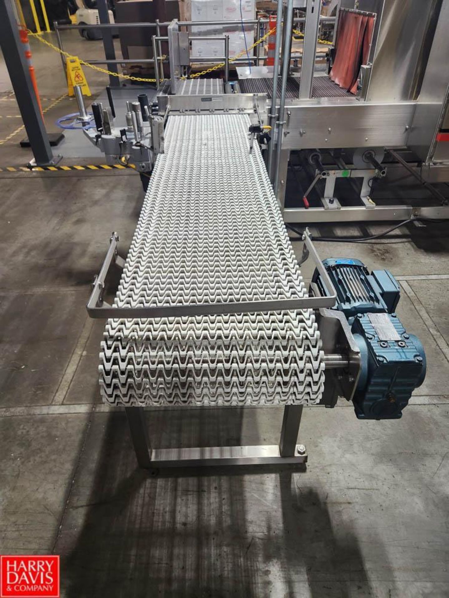 S/S Conveyor with 16" Width White MatTop Chain, Drive and Idler - Rigging Fee: $250 - Image 2 of 2