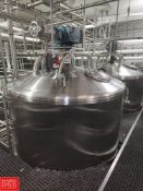 2010 Feldmeier 2,000 Gallon Dome-Top, Cone-Bottom Jacketed Process Tank, S/N: 1-0873-10 with Side