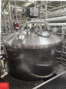 2010 Feldmeier 2,000 Gallon Dome-Top, Cone-Bottom Jacketed Process Tank, S/N: 1-0872-10 with Side