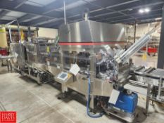 Delkor Spot-Pak Packaging System, Model: 25TW-28SS with Infeed Indexing Conveyor System, Pad