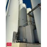 Walker 10,000 Gallon Jacketed 316 S/S Silo, S/N: VSHT-6128-R with Vertical Agitation, Sensors and