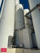 Walker 10,000 Gallon Jacketed 316 S/S Silo, S/N: VSHT-6128-R with Vertical Agitation, Sensors and