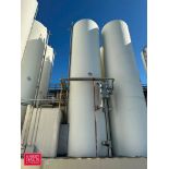 Walker 10,000 Gallon Jacketed 316 S/S Silo, S/N: YSHT-6108-K with Vertical Agitation, Sensors and