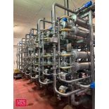 APV 28,475 PPH 7-Stage Reverse Osmosis Filtration System with (56) 8" S/S Vessels