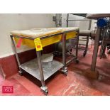 (2) S/S Carts with Bins and Lids - Rigging Fee: $100