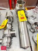 NEW SPX 4” S/S 3-Way Air Valves, S/N: W6102749, Clamp-Type