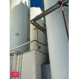 Walker 10,000 Gallon Jacketed 316 S/S Silo, S/N: VSHT-6127-R with Vertical Agitation, Sensors and