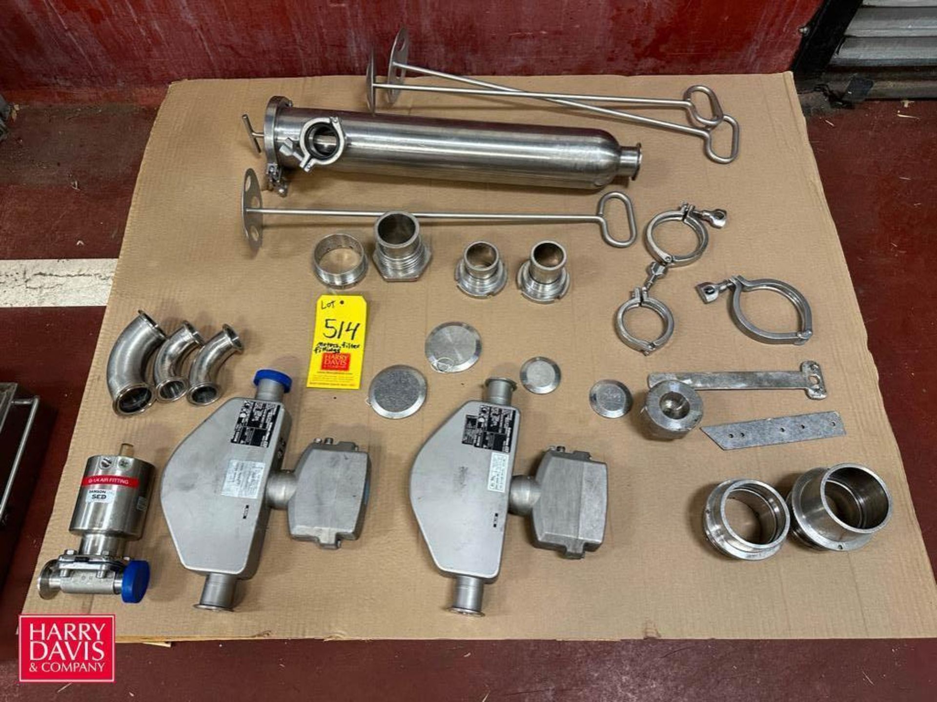 Endress+Hauser 1" Mass S/S Flow Meters, 2’ S/S Inline Filter, Samson 1” Diaphragm Value, Assorted