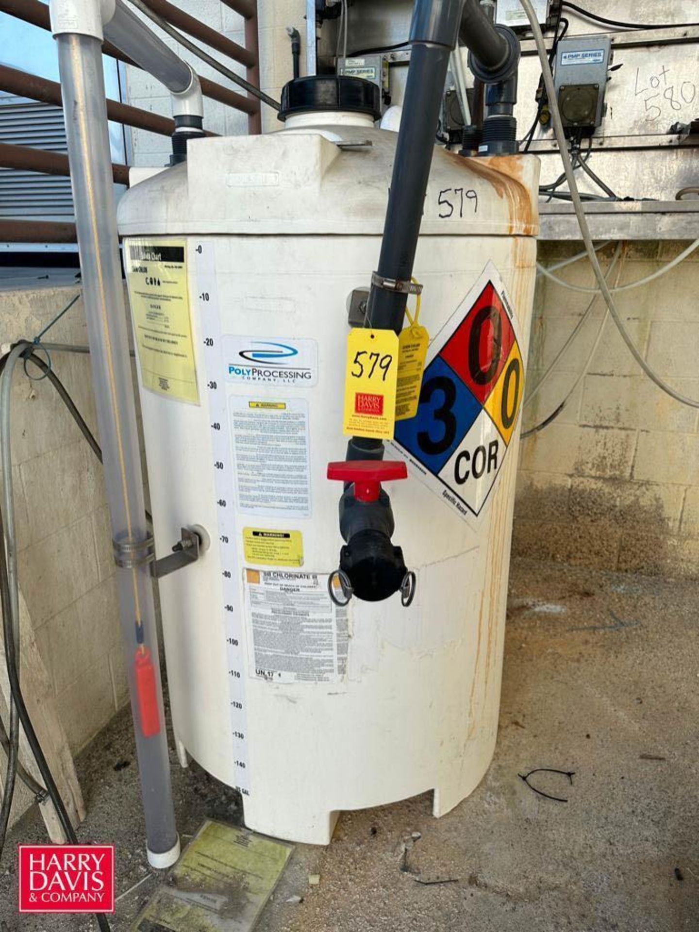 Poly Processing 150 Gallon Poly Tank - Rigging Fee: $250