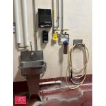 S/S Auto Hand Sink and Hose Station with Nozzle, Filter and Valves - Rigging Fee: $250