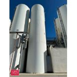 Walker 10,000 Gallon Jacketed 316 S/S Silo, S/N: VSHT-6111-R with Vertical Agitation, Sensors and