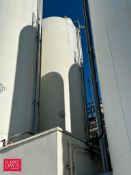 Walker 10,000 Gallon Jacketed 316 S/S Silo, S/N: VSHT-6110-R with Vertical Agitation, Sensors and