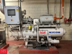Mycom 200 HP Ammonia Screw Compressor, Model: 160VCD, S/N: 1615181 with GE Heavy Duty Safety Switch