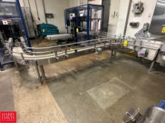 2014 Nercon S/S Framed Conveyor: 19" x 8" with Drive, (2) 90° Turns and Switch Gear