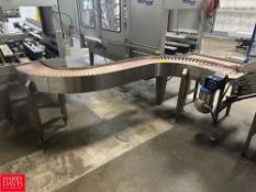 S/S Framed Conveyor: 10' x 1' with Drive and (2) 90° Turns - Rigging Fee: $300