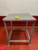 S/S Table: 2’ x 2' - Rigging Fee: $75