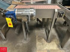 S/S Framed Conveyor: 34" x 10" with Drive - Rigging Fee: $200