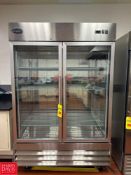 Saba S/S Lab Refrigerator with (2) Glass Doors, Model: S-47RG, S/N: 6280171320050402