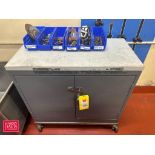 Assorted Drill Bits and Grinding Wheels with Portable Cabinet: 3’ x 3’ x 18” - Rigging Fee: $100