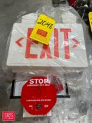 Exit Sign and Emergency Exit Alarm