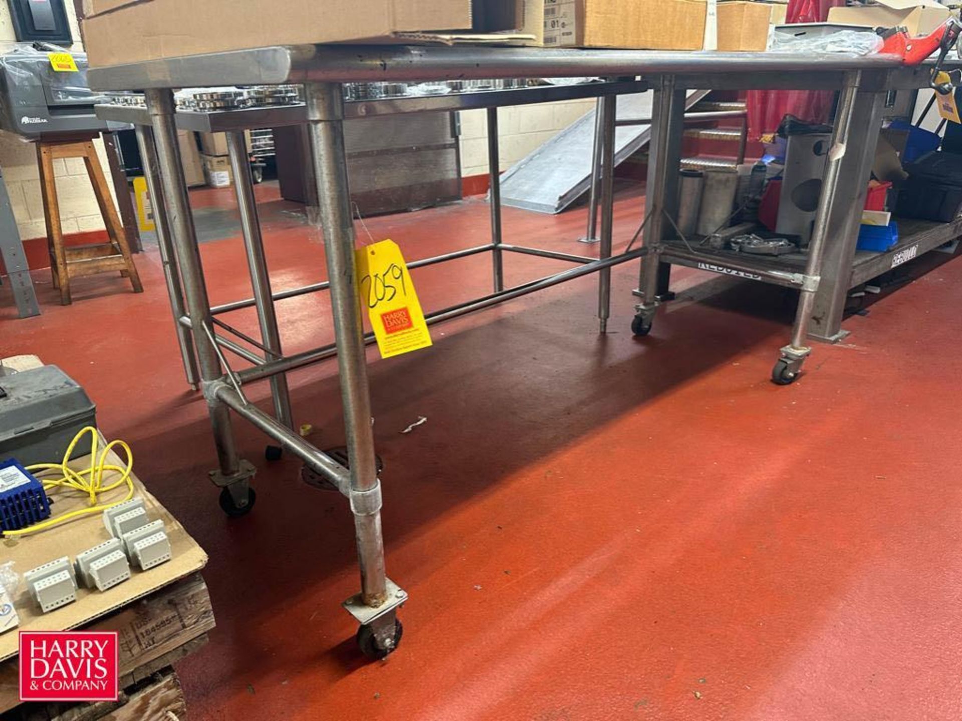 S/S Portable Table: 6’ x 30" - Rigging Fee: $50