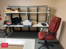 Modular Office Desk with Monitors and Keyboards - Rigging Fee: $300