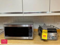 Panasonic Microwave and Wolfgang Puck S/S Waffle Press - Rigging Fee: $50
