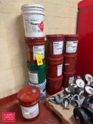 5 Gallon Buckets, Assorted Bearing and Gear Oil