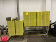 Serving Trays: 20” x 15” with Table and S/S Stand and Table - Rigging Fee: $150