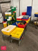 Plastic Tubs, Tape Dispensers and S/S Stands - Rigging Fee: $50
