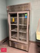 Everest 2-Glass Door S/S Refrigerator, Model: EMGR33-SS - Rigging Fee: $150